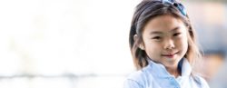 young girl smiling