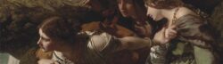 women watching a battle